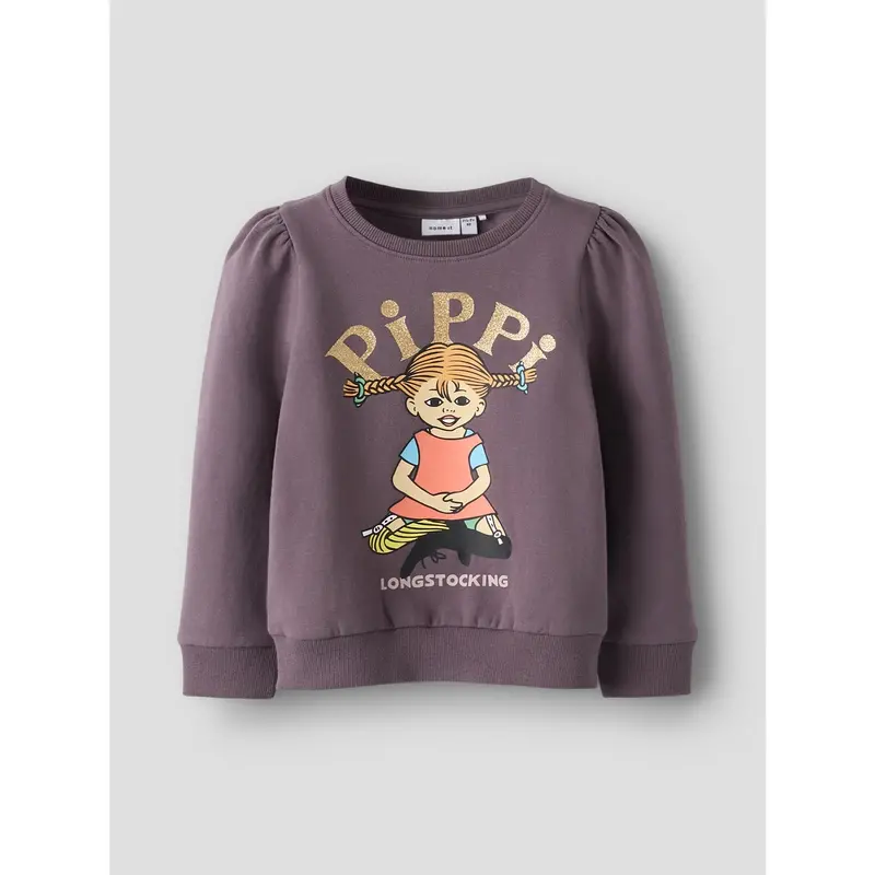 Name It Moonscape Nmfsovej Pippi Sweat Bru Sky 4