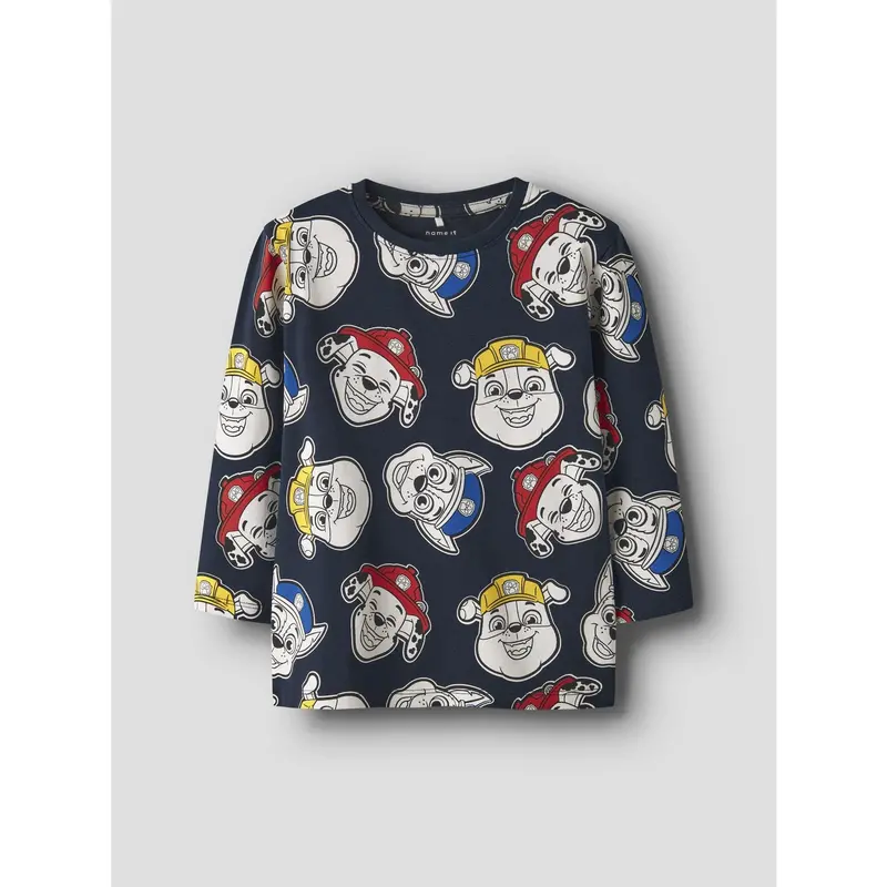Name It Navy Blazer Aop Nmmjorgen Paw Ls Nreg Top Cplg 4
