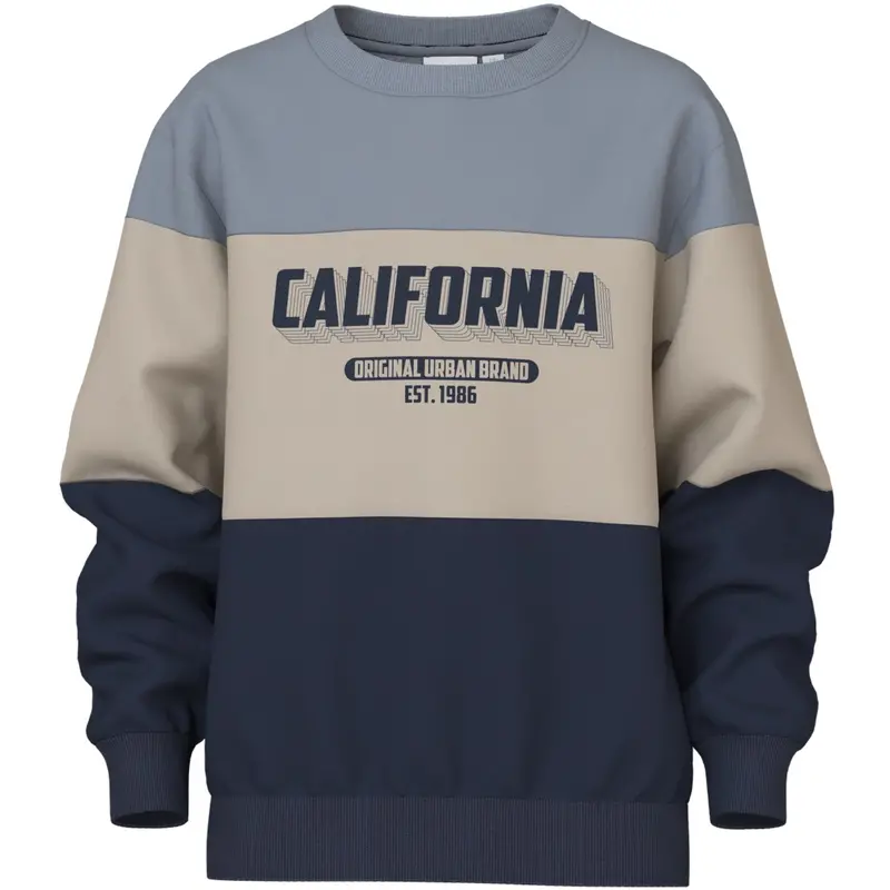 Name It Navy Blazer California Nkmvemil Ls Nreg Sweat Bru 1