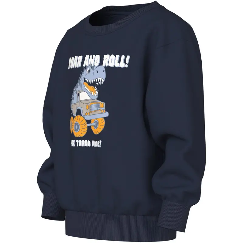 Name It Navy Blazer Dino Car Nmmvildar Ls Nreg Sweat Bru 2