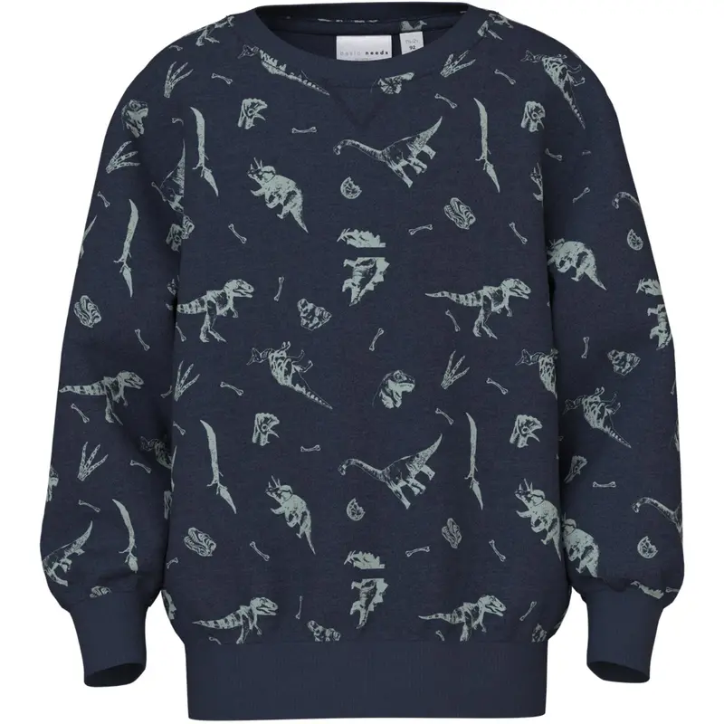 Name It Navy Blazer Dino World Nmmvimo Ls Nreg Aop Sweat Bru 1