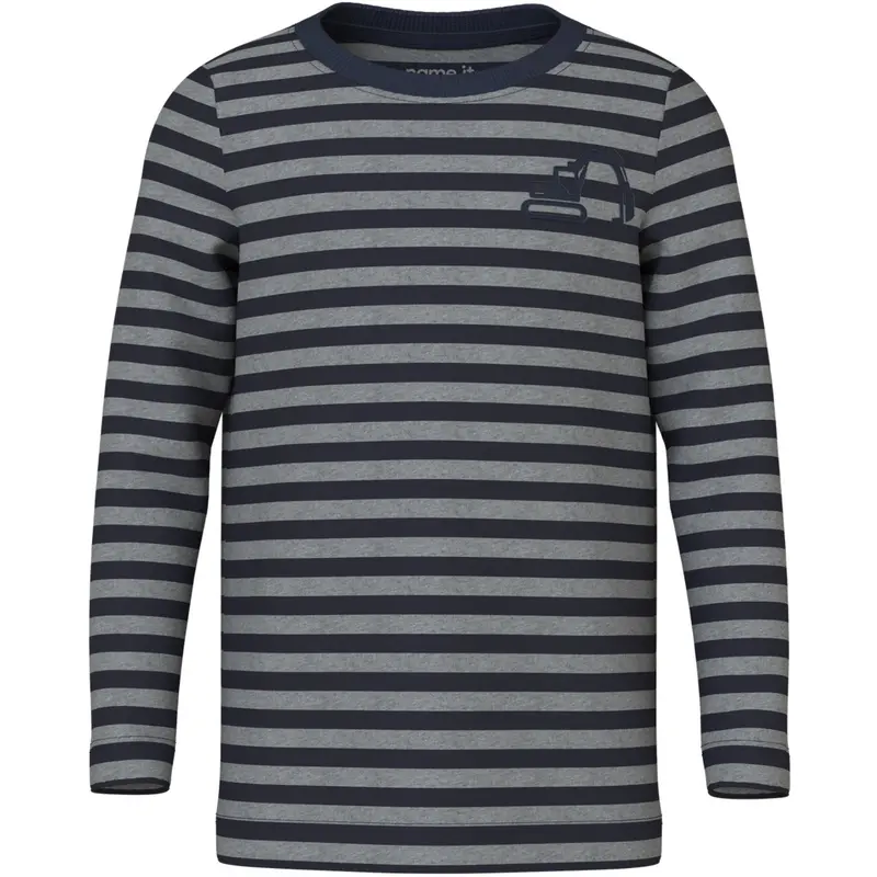 Name It Navy Blazer Excavator Nmmvilly Ls Slim Top 1