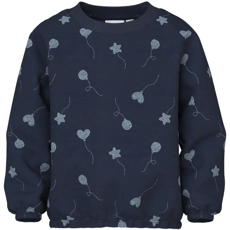 Name It Navy Blazer Glitter Balloons Nmfviluba Ls Nreg Sweat Unb 1