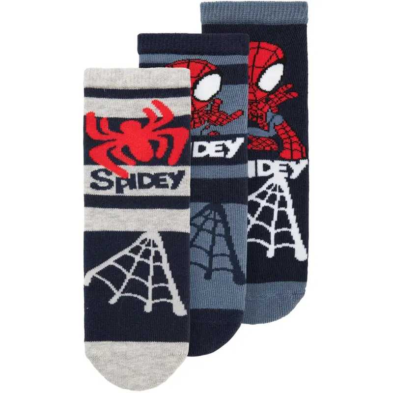 Name It Navy Blazer Manning Spidey 3-Pak Strømper 1