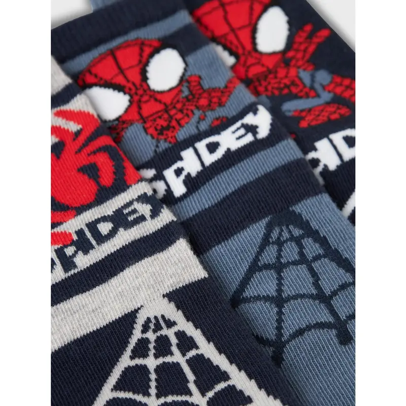Name It Navy Blazer Manning Spidey 3-Pak Strømper 2