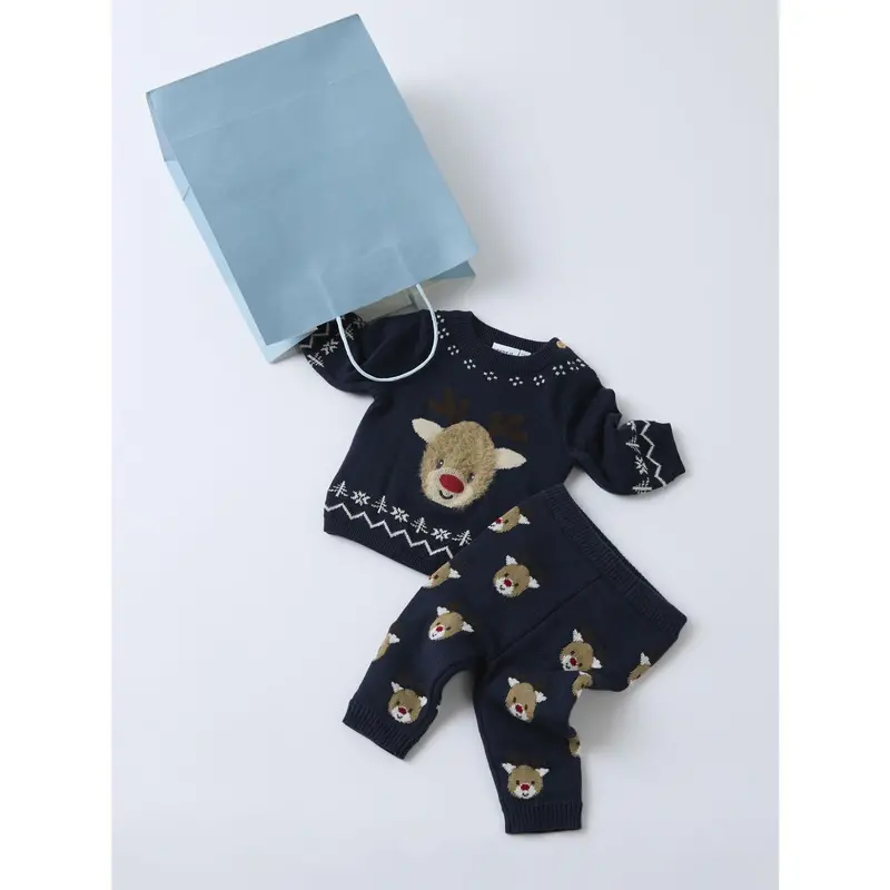 Name It Navy Blazer Nbmreome Knit Bukser 2