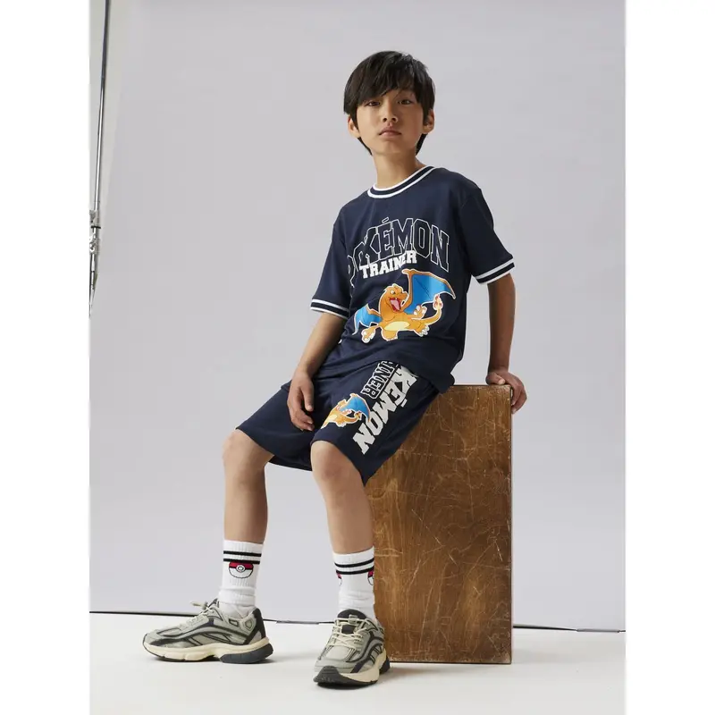 Name It Navy Blazer Nkmmoris Pokemon Nreg Poly Ss Top Sky 2