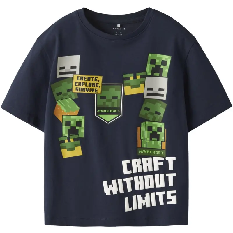 Name It Navy Blazer Nkmnels Minecraft Ss Nreg Top Box Bfu 1