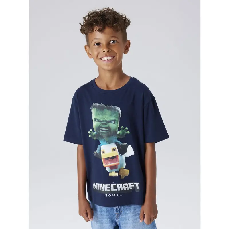 Name It Navy Blazer Nkmnif Minecraft Ss Nreg Top Lnoos Bfu 3