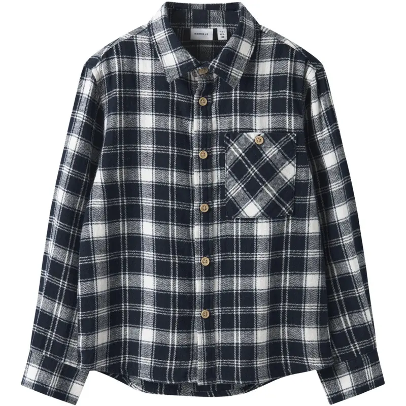 Name It Navy Blazer Nkmsunda Ls Nreg Skjorte 1