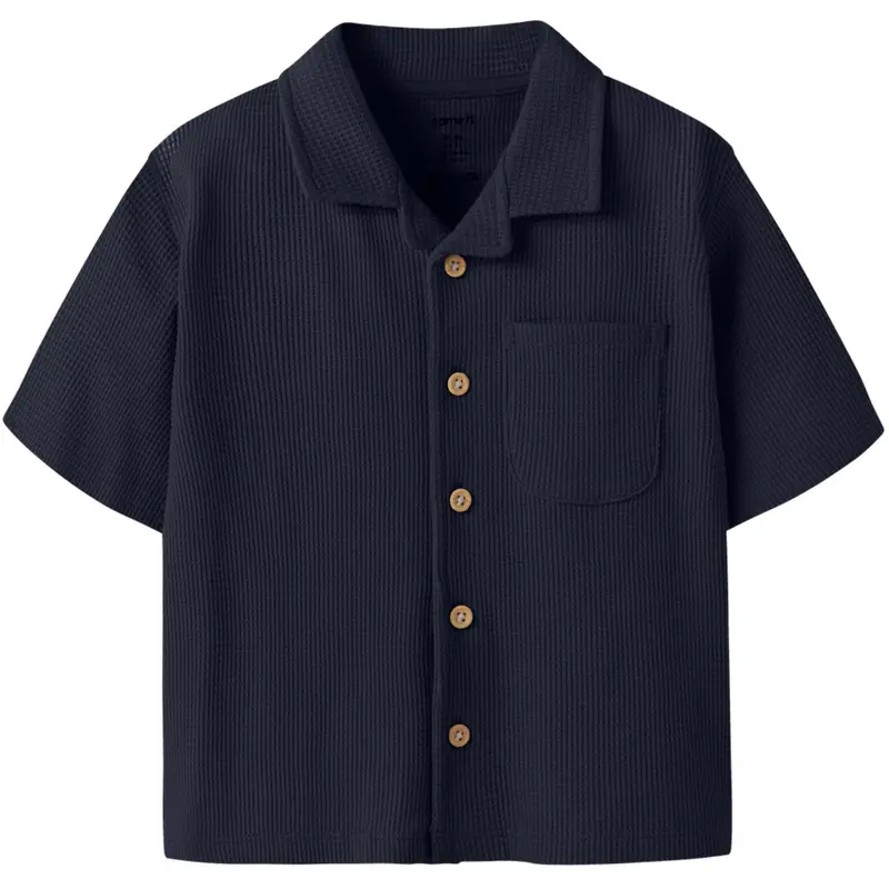 Name It Navy Blazer Nmmharve Ss Nreg Skjorte 1