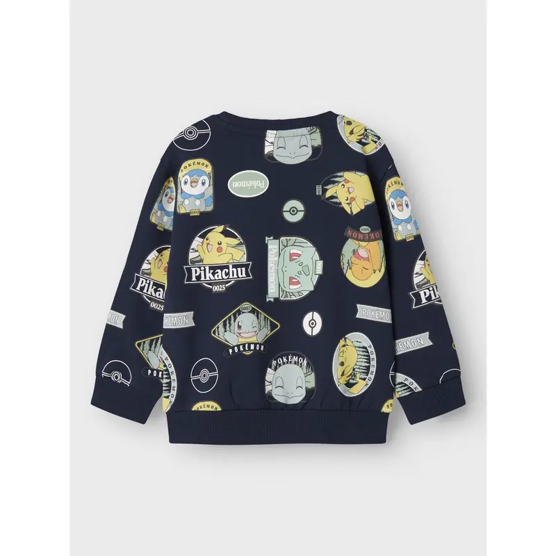 Name It Navy Blazer Nmmjazy Pokemon Nreg Sweat Unb Sky 3