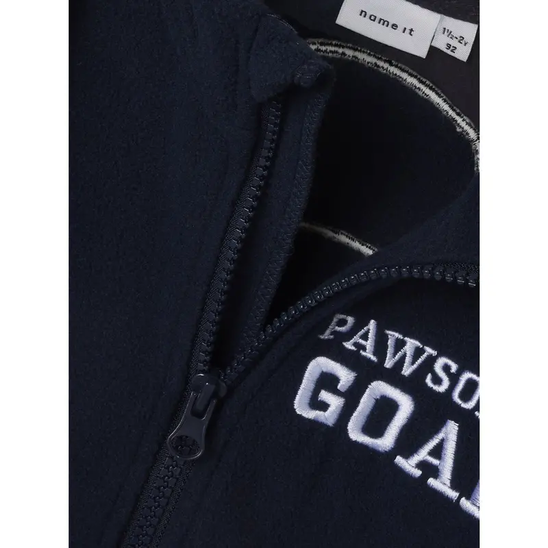 Name It Navy Blazer Nmmjohan Paw Fleece W Zip Cplg 2