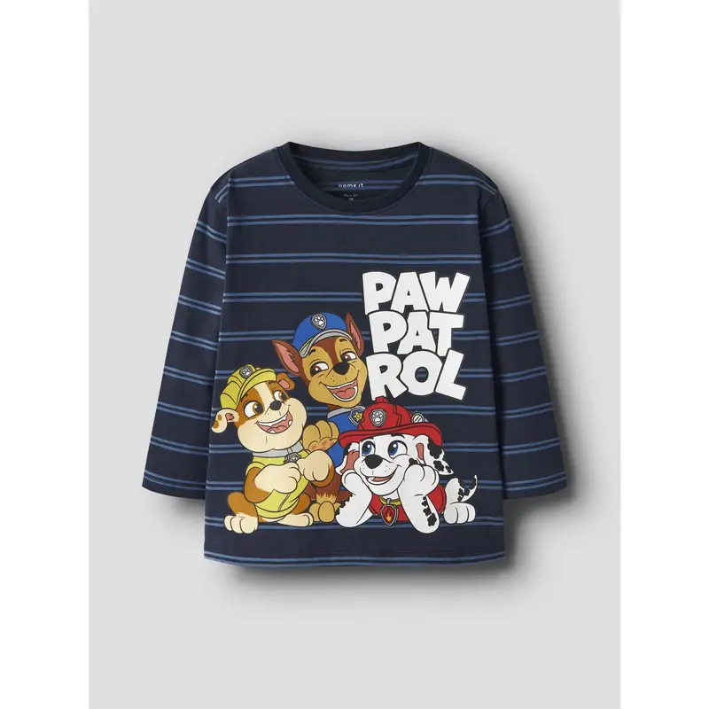 Name It Navy Blazer Nmmjoshue Paw Ls Nreg Top Noos Cplg 3