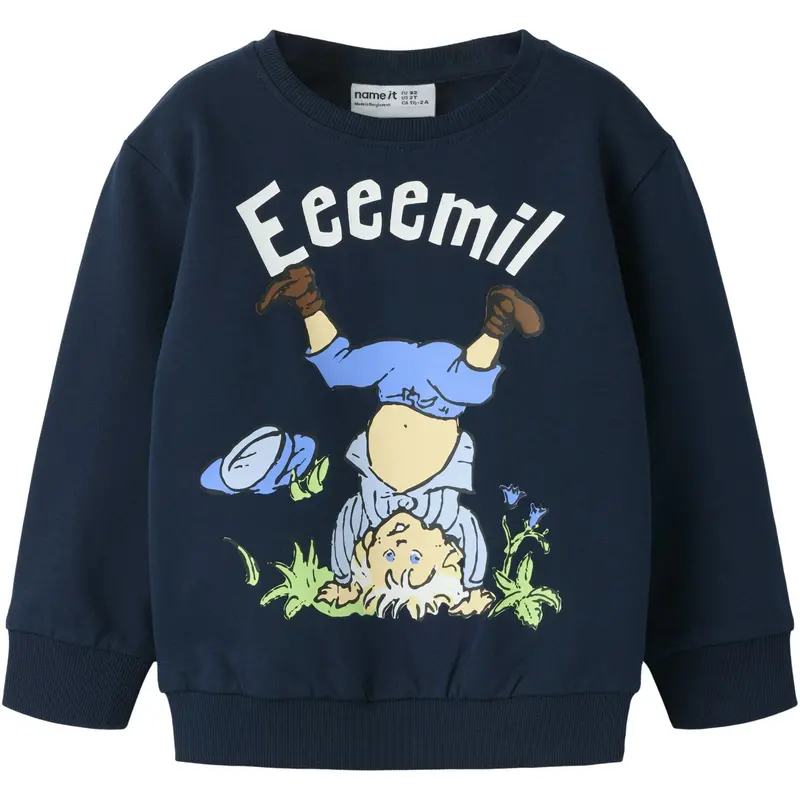 Name It Navy Blazer Nmmmaska Emil Nreg Sweat Unb Sky 1