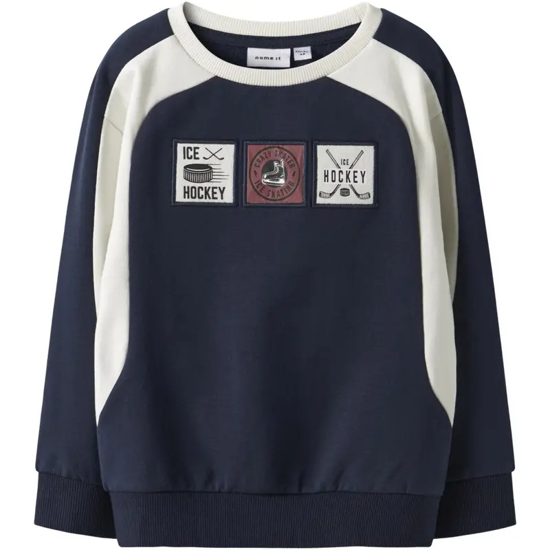 Name It Navy Blazer Nmmsylvester Ls Nreg Sweat Bru 1