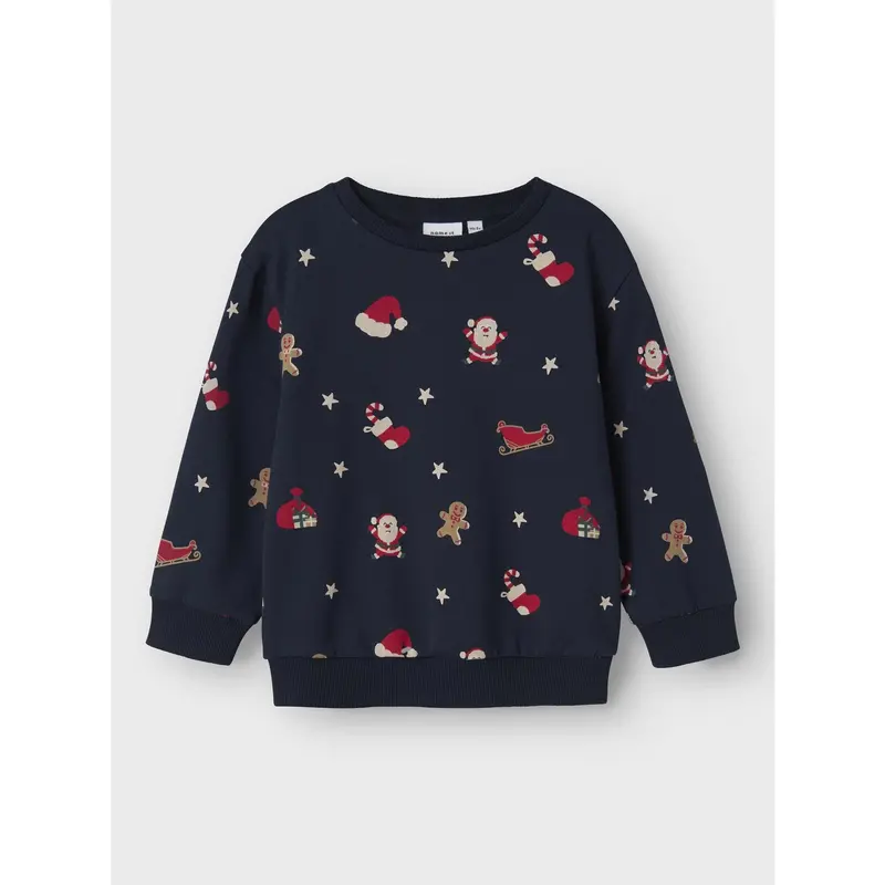 Name It Navy Blazer Nmnrohom Ls Nreg Sweat Bru 3