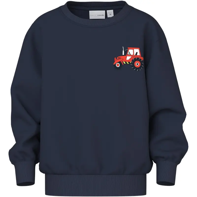 Name It Navy Blazer Tractor Nmmvildar Ls Nreg Sweat Unb 1