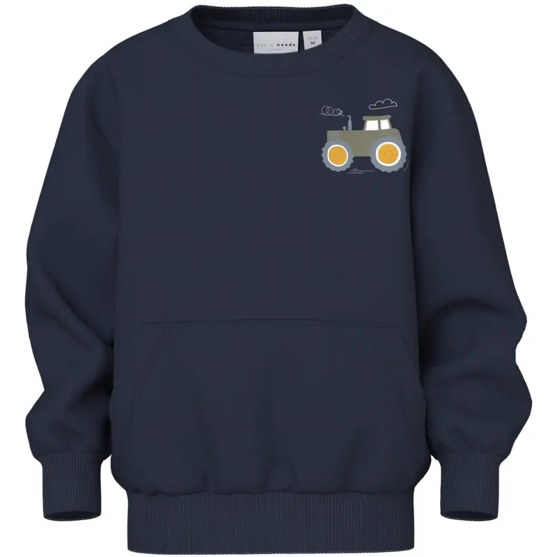 Name It Navy Blazer Tractor Nmmvugo Ls Nreg Sweat Bru 1
