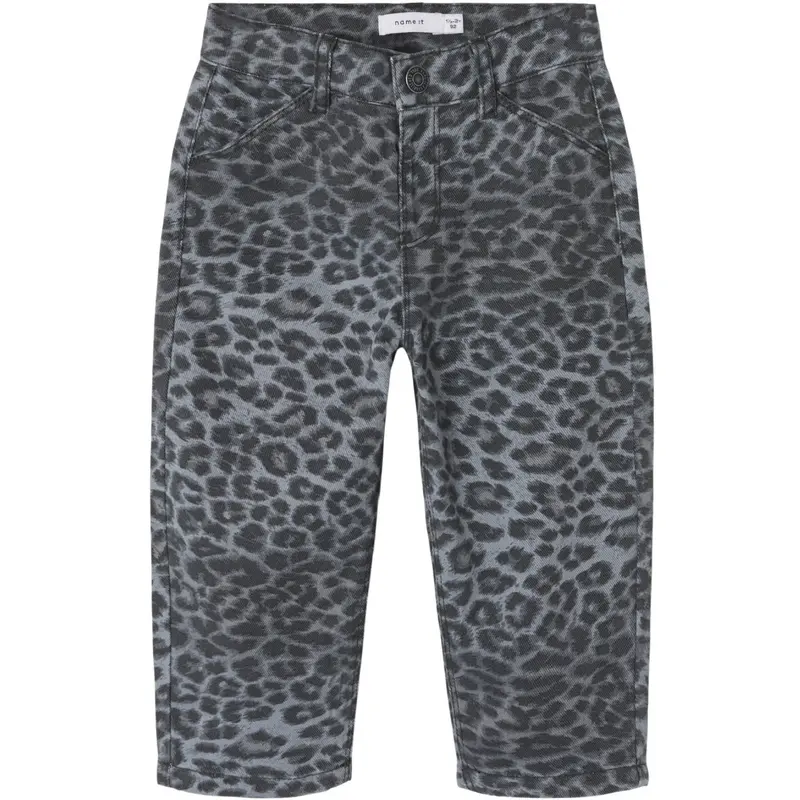 Name It Night Owl Grey Leopard Nmfbella Twi Mom Bukser 4444-Td 1