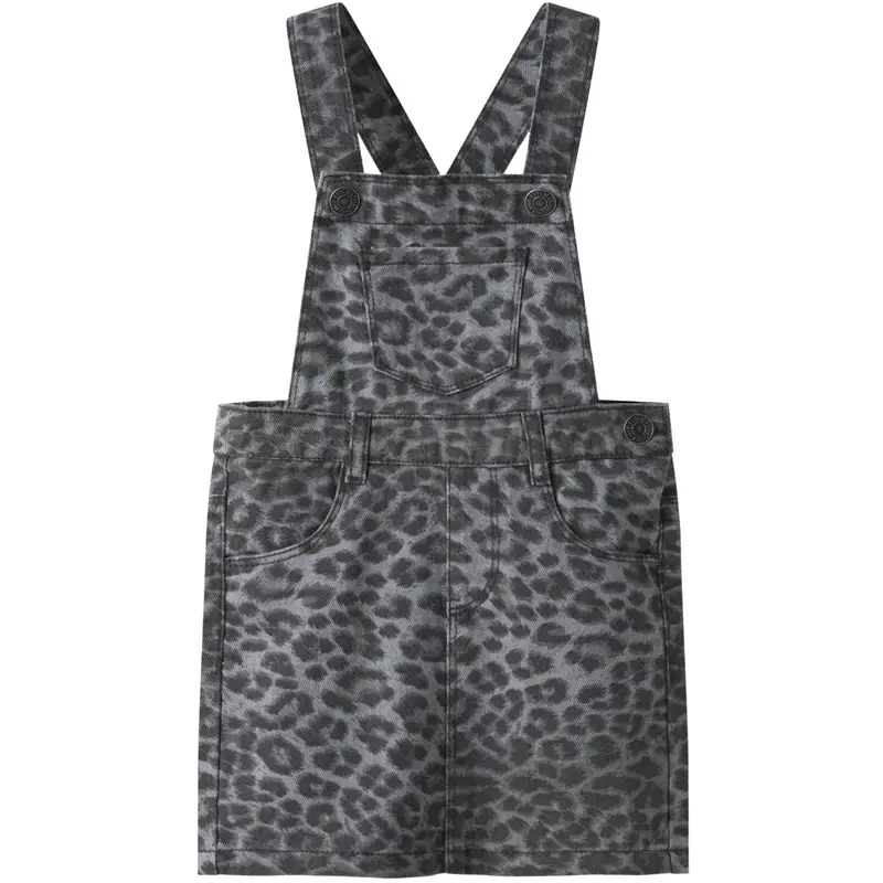Name It Night Owl Grey Leopard Nmfophelia Twi Spencer Kjole 4444-Td 1