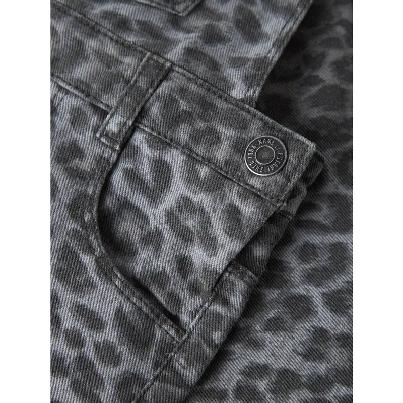Name It Night Owl Grey Leopard Nmfophelia Twi Spencer Kjole 4444-Td 2