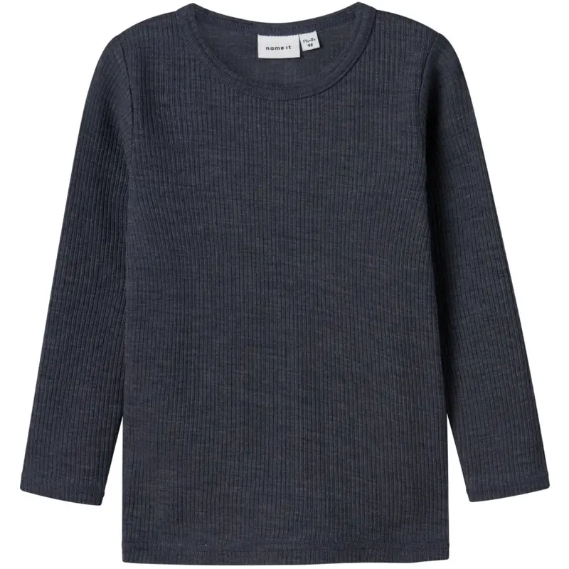 Name It Ombre Blue Nmnwax Uld Rib Ls Top Noos 1
