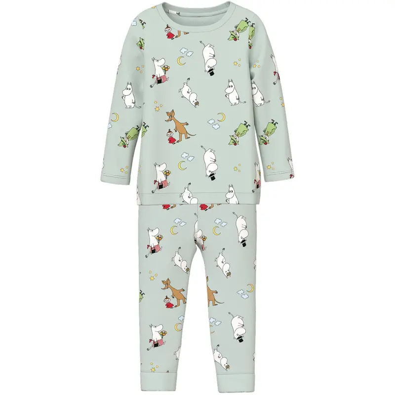 Name It Pale Aqua Nmnsemol Moomin Ls Natsæt Vde 1