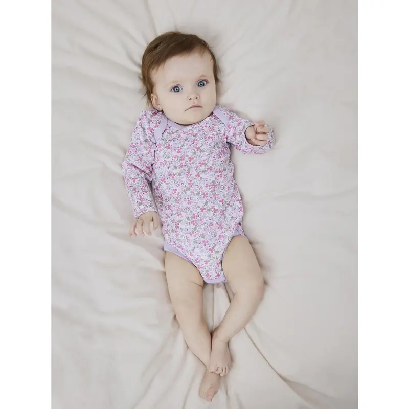 Name It Pastel Lilac Nbfbody 3P Ls Lilac Petit Flower Noos 2