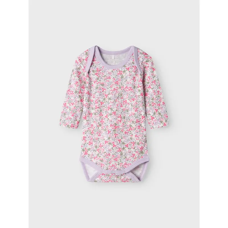 Name It Pastel Lilac Nbfbody 3P Ls Lilac Petit Flower Noos 4