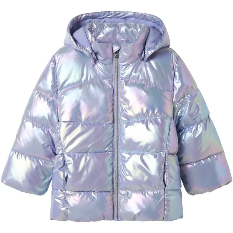 Name It Pastel Lilac Nmfmolina Puffer Jakke Shiny 1