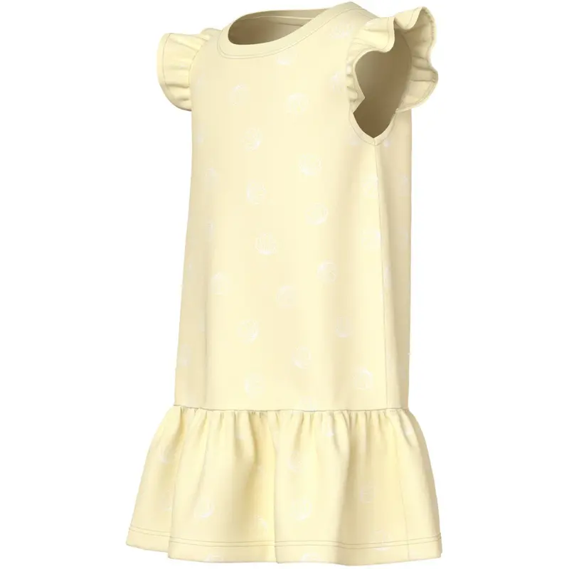 Name It Pear Sorbet Sea Shells White Nmfvida Capsl Kjole 2