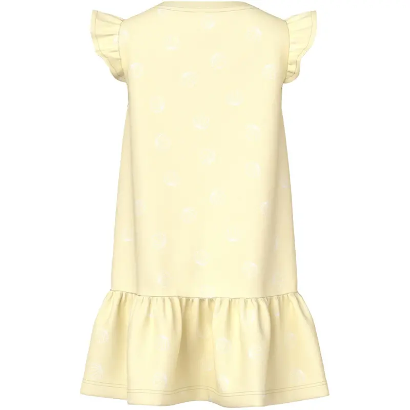 Name It Pear Sorbet Sea Shells White Nmfvida Capsl Kjole 3