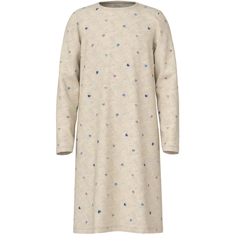 Name It Peyote Melange Nkfnightgown Hearts Noos 1