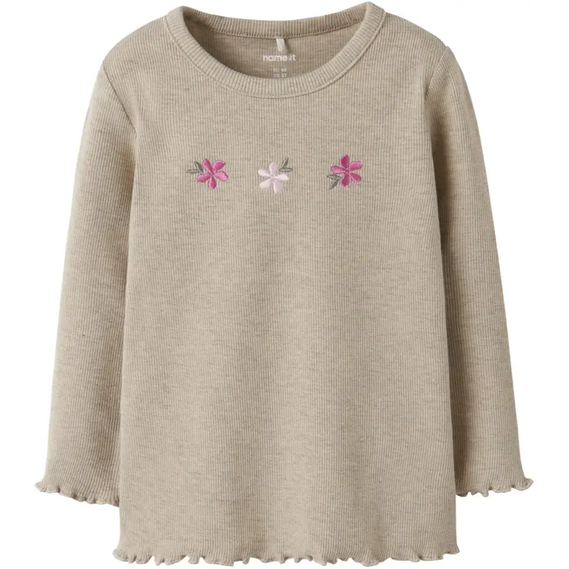 Name It Peyote Melange Nmfdari Ls Slim Top 1