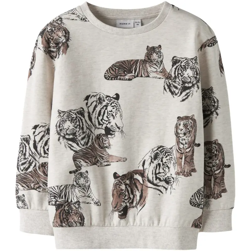 Name It Peyote Melange Nmmthorne Ls Nreg Sweat Bru Box 1