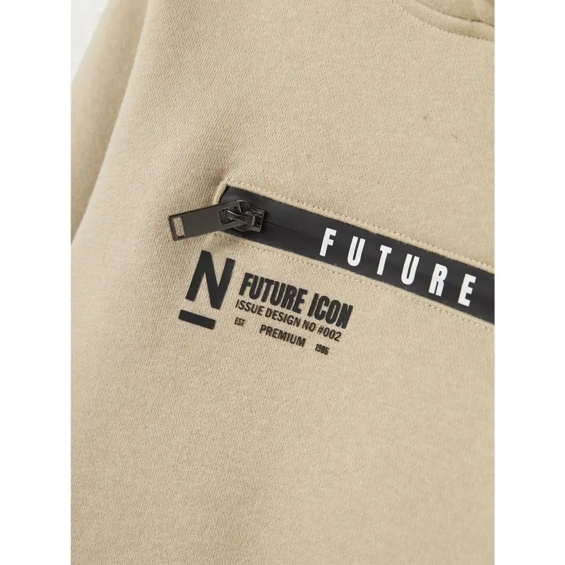 Name It Peyote Nkmleonas Ls Nreg Sweat Wh Bru 3