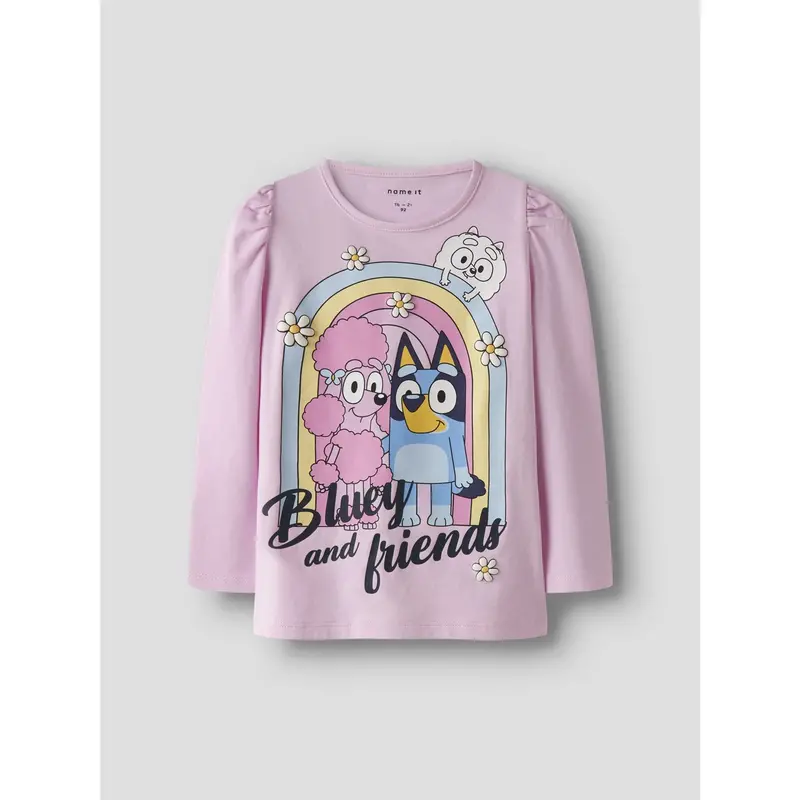 Name It Pirouette Nmfjessie Bluey Ls Top Box Noos Sky 3