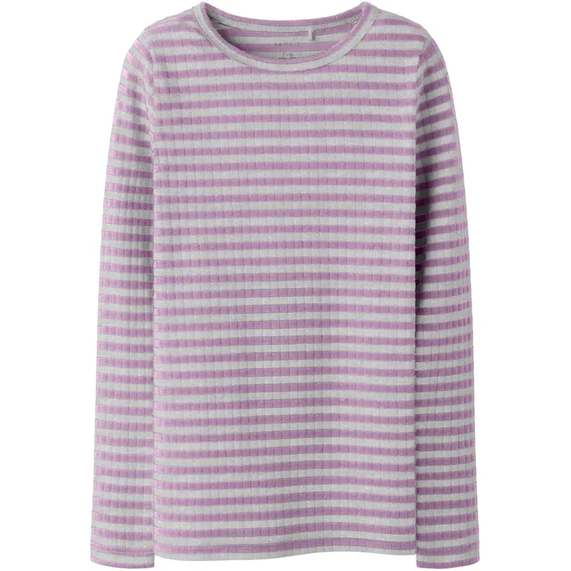 Name It Pirouette W. Grey Melange Nkfsuraja Xsl Ls Top Noos 1