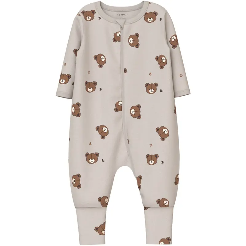 Name It Pumice Stone Nbnnightsuit 2P Zip Ff Pumice Bjørn Noos 2