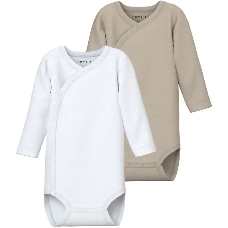 Name It Pure Cashmere Nbnbody 2P Ls Slå-Om Solid Noos 1