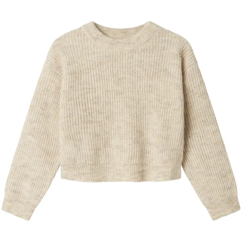 Name It Pure Cashmere Nkfholly Ls Boxy Kort Strik Noos 1