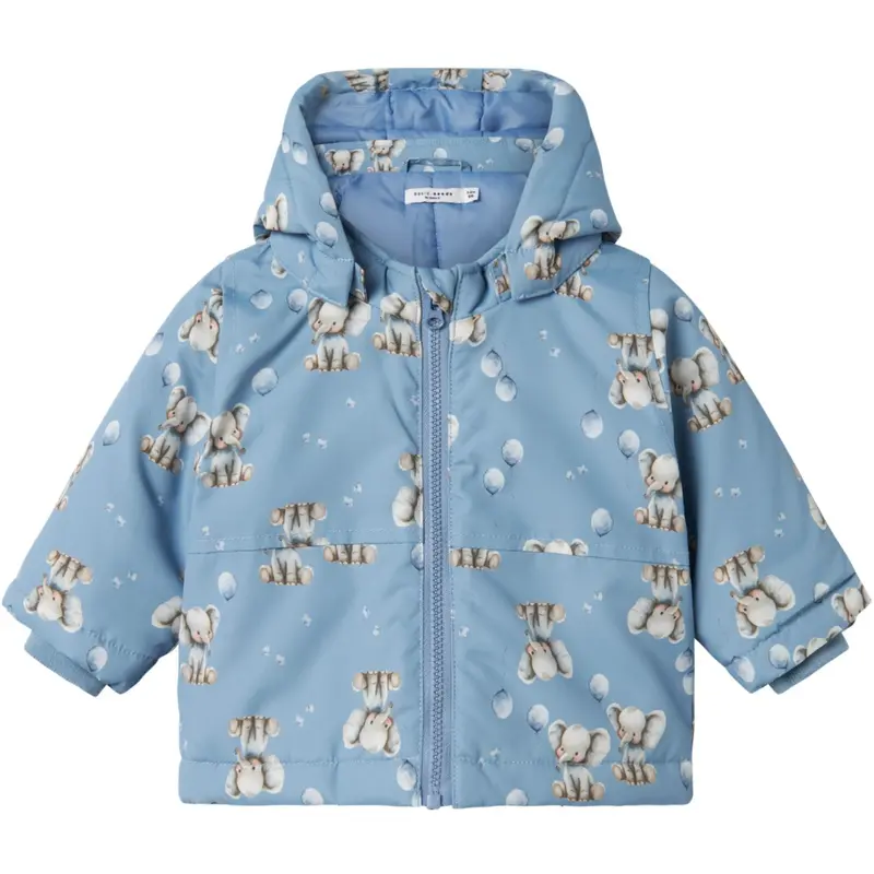 Name It Rain Washed Elephant Nbmmax Pa Jakke Aop 1