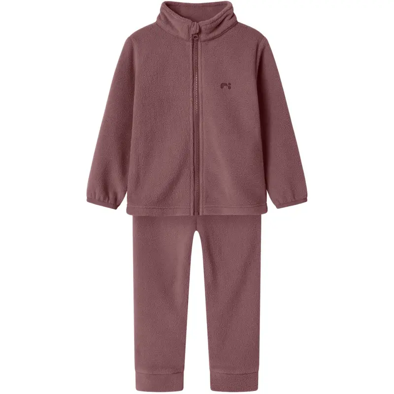 Name It Rose Brown Nmnspektra Fleece Sæt Fo 1