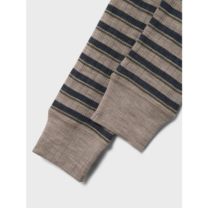 Name It Satellite Ombre Blue Nkmwang Uld Needle Long Johns Stripe 3