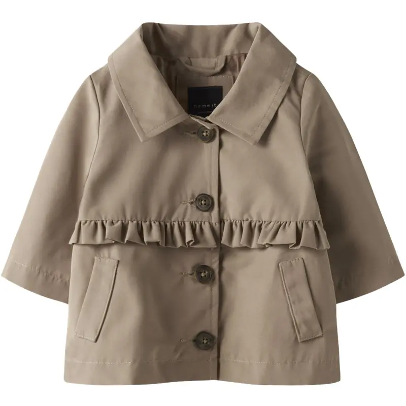 Name It Savannah Tan Nbfmadelin Trench Frakke 1