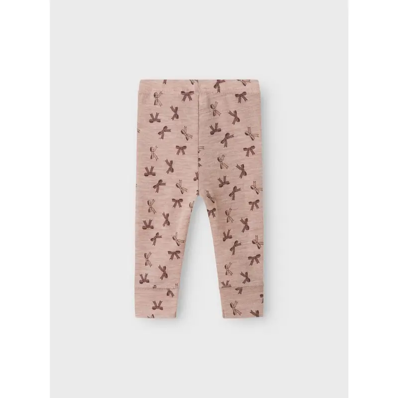 Name It Shadow Gray Bows Nbfwang Uld Rib Leggings Aop 3