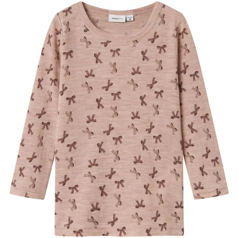 Name It Shadow Gray Bows Nmfwang Uld Rib Ls Top Aop 1