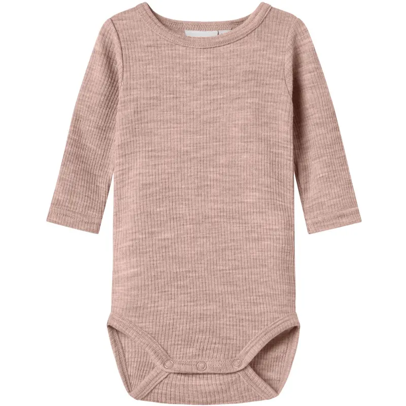 Name It Shadow Gray Nbnwax Uld Rib Ls Body Noos 1