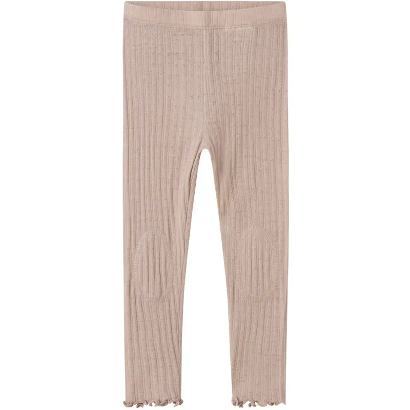 Name It Shadow Gray Nmfwossa Wo/Si Rib Leggings 1